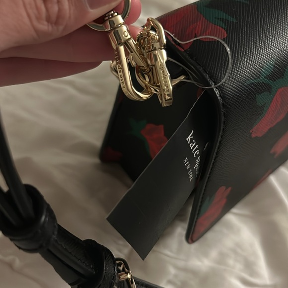 KATE SPADE NWT Madison Rose Toss Printed Flap Crossbody - Picture 11 of 14